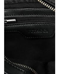 Черная кожаная сумка через плечо от Vitacci