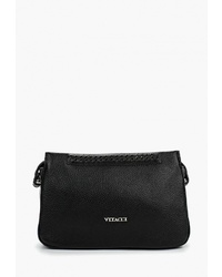 Черная кожаная сумка через плечо от Vitacci