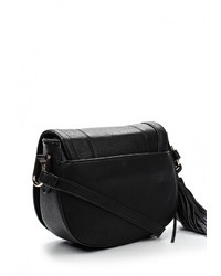 Черная кожаная сумка через плечо от Warehouse