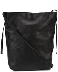 Женская черная кожаная сумка от Ann Demeulemeester