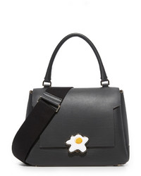 Женская черная кожаная сумка от Anya Hindmarch