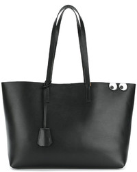 Женская черная кожаная сумка от Anya Hindmarch