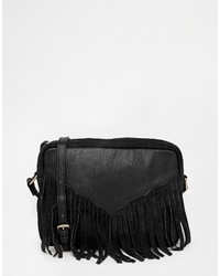 Женская черная кожаная сумка от Asos