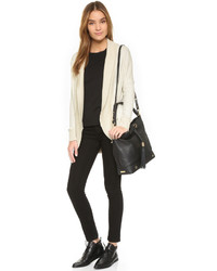 Женская черная кожаная сумка от Milly