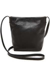 Женская черная кожаная сумка от Baggu