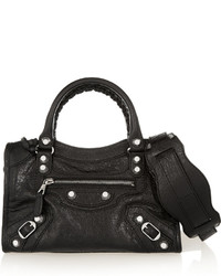 Женская черная кожаная сумка от Balenciaga