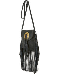 Женская черная кожаная сумка от Cleobella