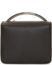 Женская черная кожаная сумка от MSGM