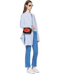 Женская черная кожаная сумка от Charlotte Olympia