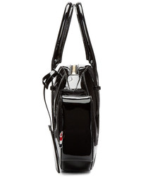 Женская черная кожаная сумка от Thom Browne