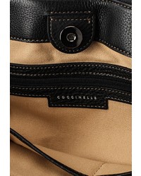 Женская черная кожаная сумка от Coccinelle