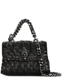 Женская черная кожаная сумка от Ermanno Scervino