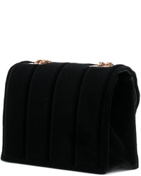 Женская черная кожаная сумка от Marco De Vincenzo