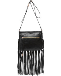 Женская черная кожаная сумка от Foley + Corinna