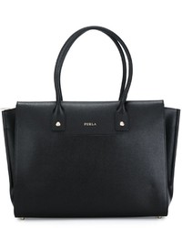 Женская черная кожаная сумка от Furla