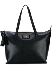 Женская черная кожаная сумка от Hogan