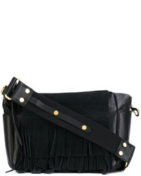 Женская черная кожаная сумка от Isabel Marant