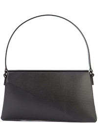 Женская черная кожаная сумка от Issey Miyake