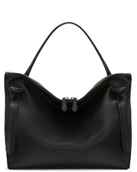 Женская черная кожаная сумка от Jil Sander