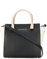 Женская черная кожаная сумка от Lancaster