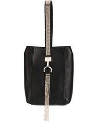 Женская черная кожаная сумка от Lanvin