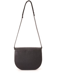 Женская черная кожаная сумка от Loeffler Randall