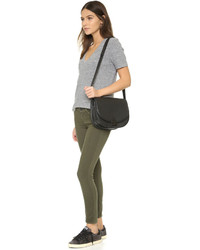 Женская черная кожаная сумка от Loeffler Randall