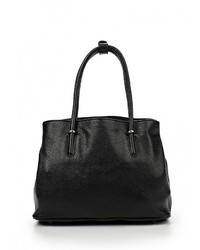 Женская черная кожаная сумка от Le camp