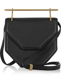 Женская черная кожаная сумка от M2Malletier