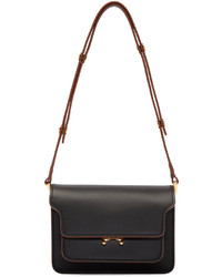 Женская черная кожаная сумка от Marni