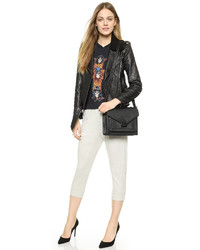 Женская черная кожаная сумка от Loeffler Randall