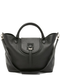 Женская черная кожаная сумка от Meli-Melo