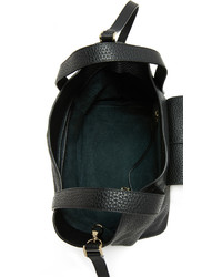 Женская черная кожаная сумка от Meli-Melo