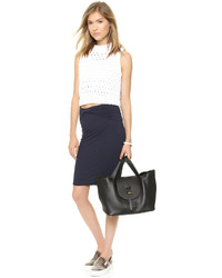 Женская черная кожаная сумка от Meli-Melo