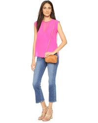 Женская черная кожаная сумка от Baggu