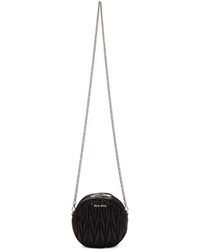 Женская черная кожаная сумка от Miu Miu