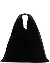 Женская черная кожаная сумка от MM6 MAISON MARGIELA