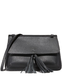 Женская черная кожаная сумка от Monserat De Lucca