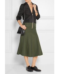 Женская черная кожаная сумка от Kara