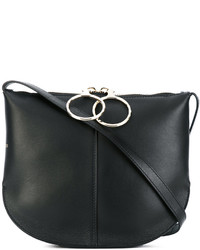 Женская черная кожаная сумка от Nina Ricci