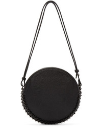 Женская черная кожаная сумка от Paco Rabanne