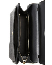Женская черная кожаная сумка от Monserat De Lucca