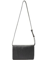 Женская черная кожаная сумка от Vince