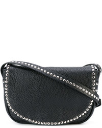 Женская черная кожаная сумка от RED Valentino