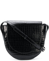 Женская черная кожаная сумка от Robert Clergerie