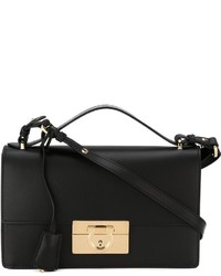 Женская черная кожаная сумка от Salvatore Ferragamo