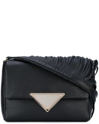 Женская черная кожаная сумка от Sara Battaglia