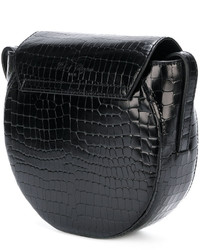 Женская черная кожаная сумка от Robert Clergerie