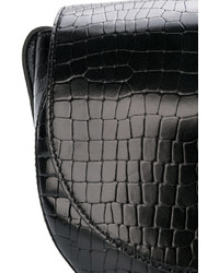 Женская черная кожаная сумка от Robert Clergerie