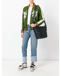 Женская черная кожаная сумка от Marc Jacobs